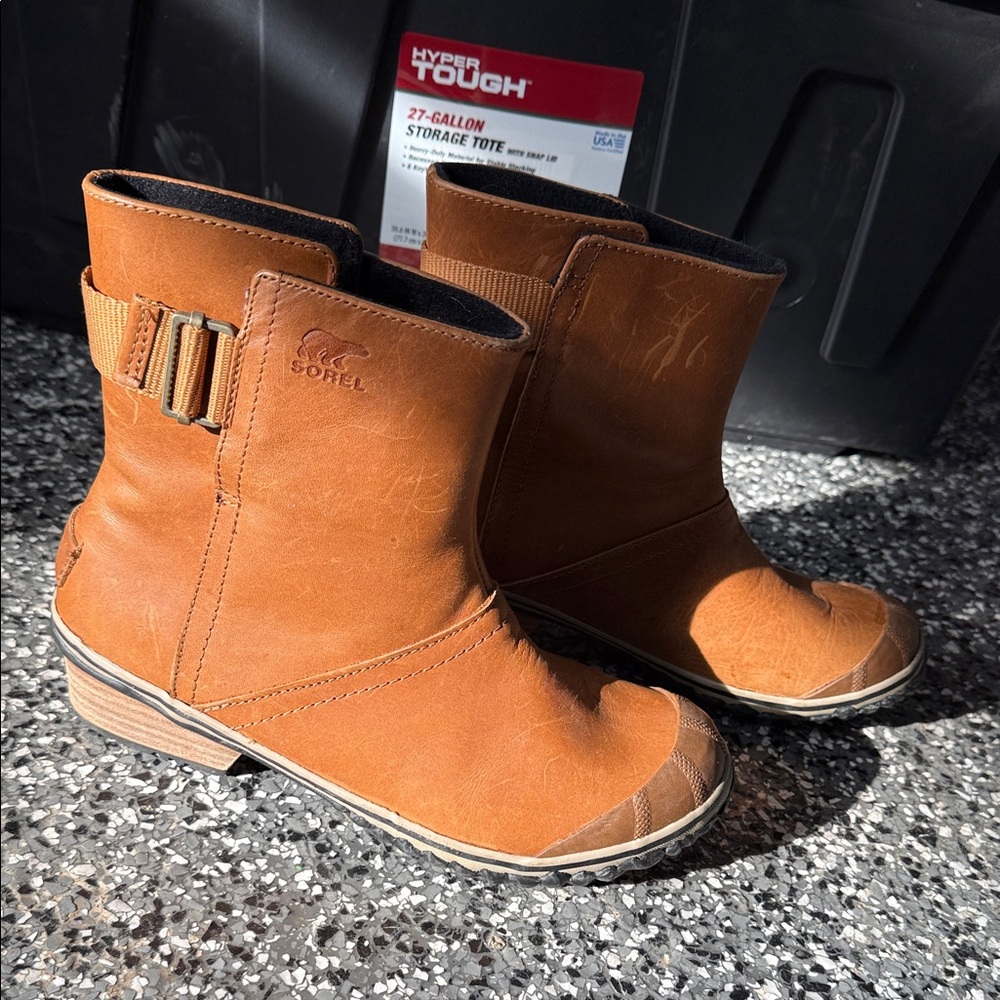 Sorel Tan Ankle Boots